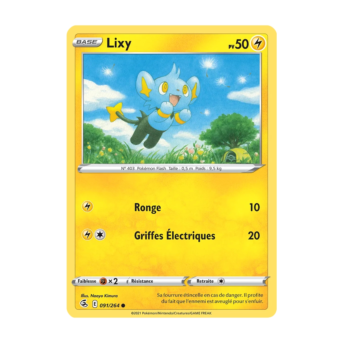 Lixy 091/264 Brillante de l'extension Pokémon Poing de Fusion