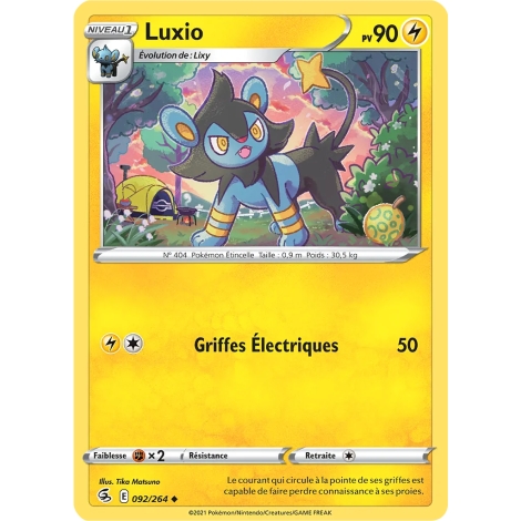 Luxio 092/264 Brillante de l'extension Pokémon Poing de Fusion