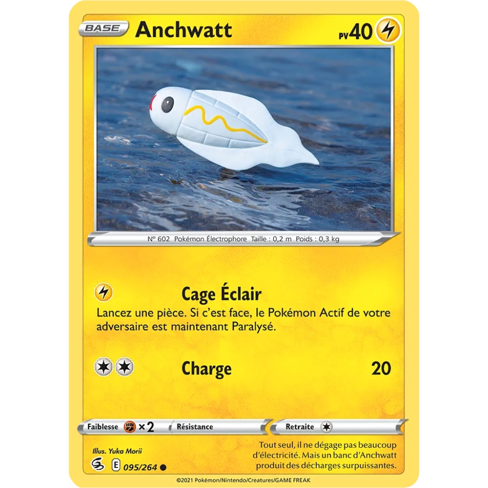 Anchwatt - Commune (Brillante) de Pokémon Poing de Fusion 095/264