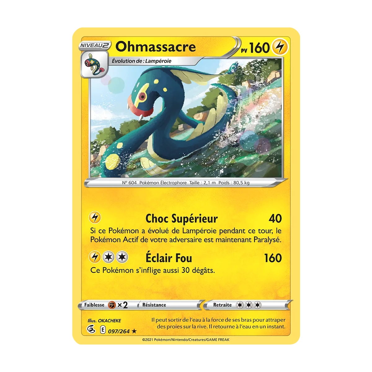 Carte Ohmassacre - Rare (Brillante) de Pokémon Poing de Fusion 097/264