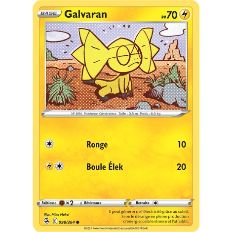 Galvaran 098/264 : Joyau Commune (Brillante) de l'extension Pokémon Poing de Fusion