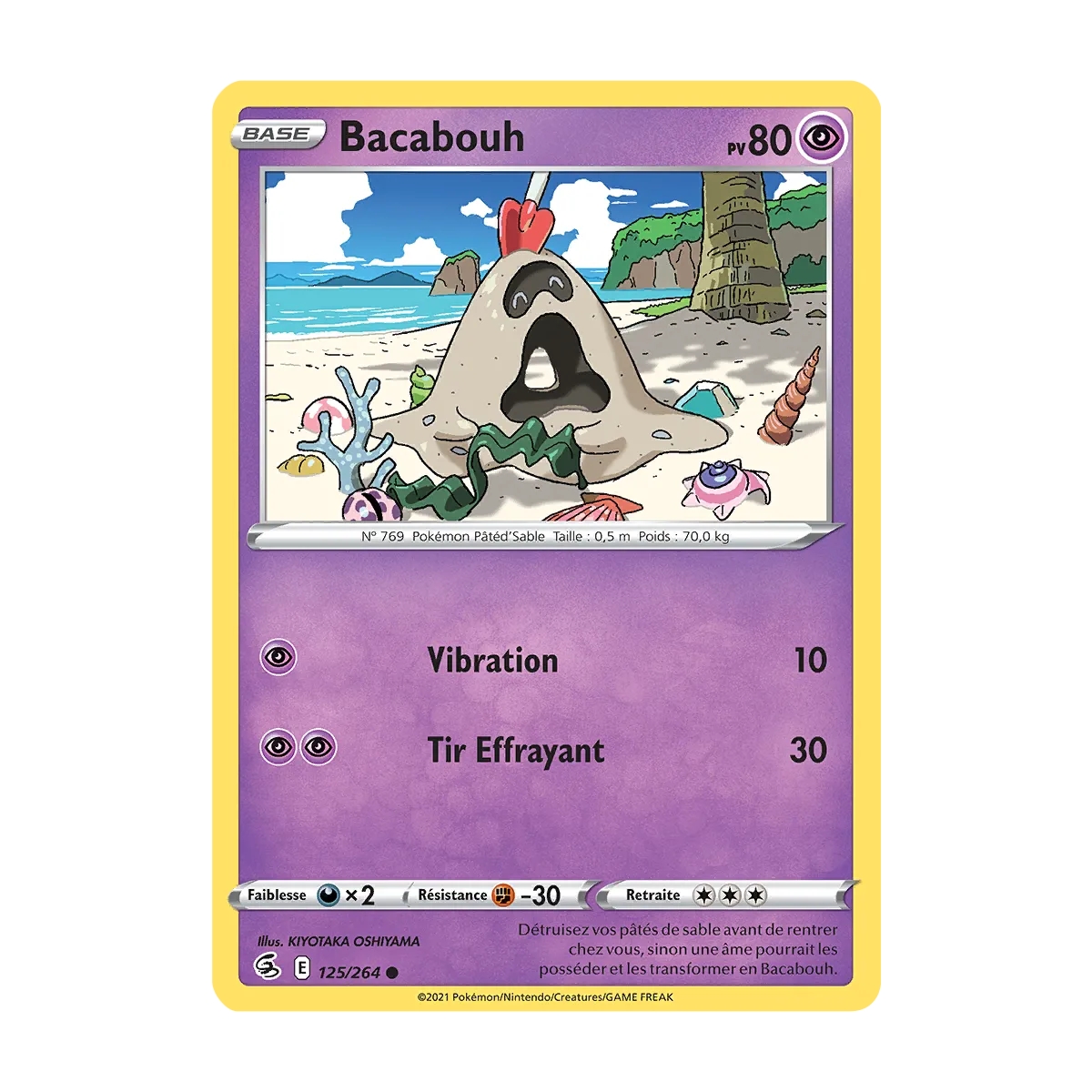 Bacabouh 125/264 Brillante de l'extension Pokémon Poing de Fusion