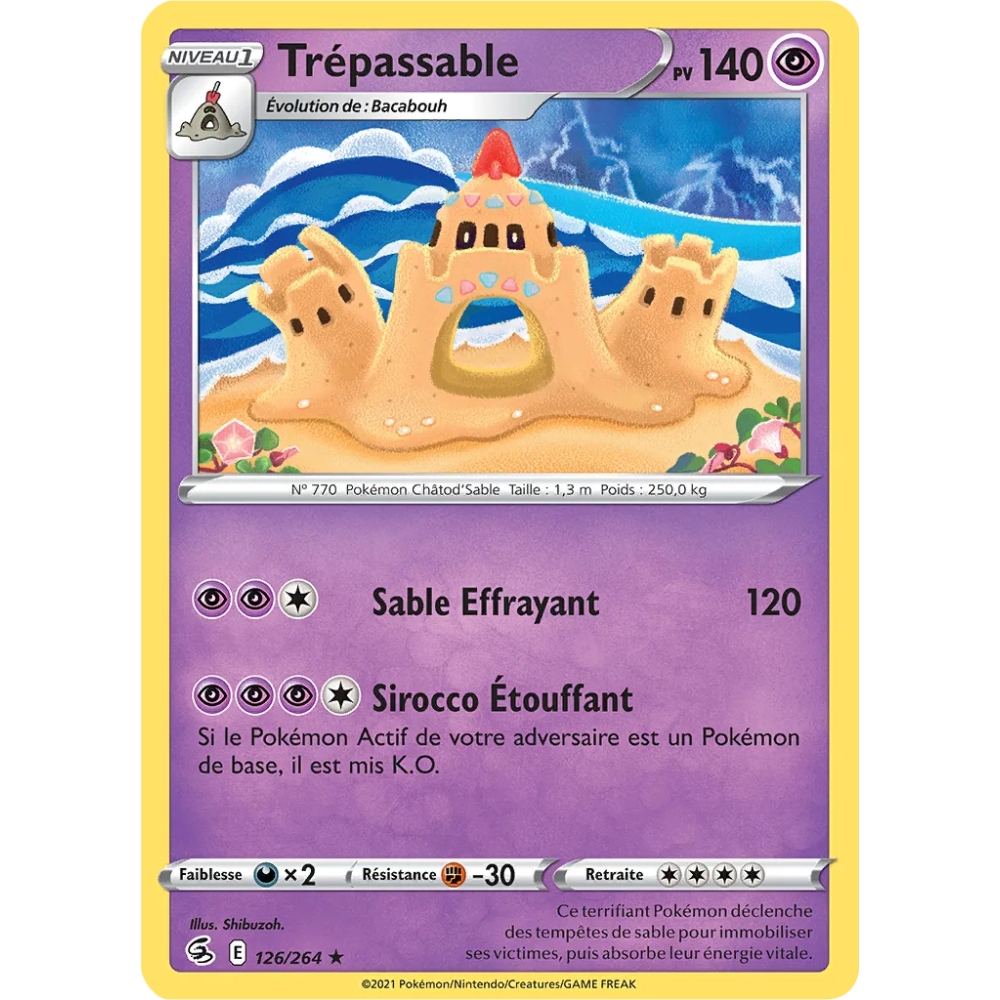 Trépassable 126/264 : Joyau Rare (Brillante) de l'extension Pokémon Poing de Fusion