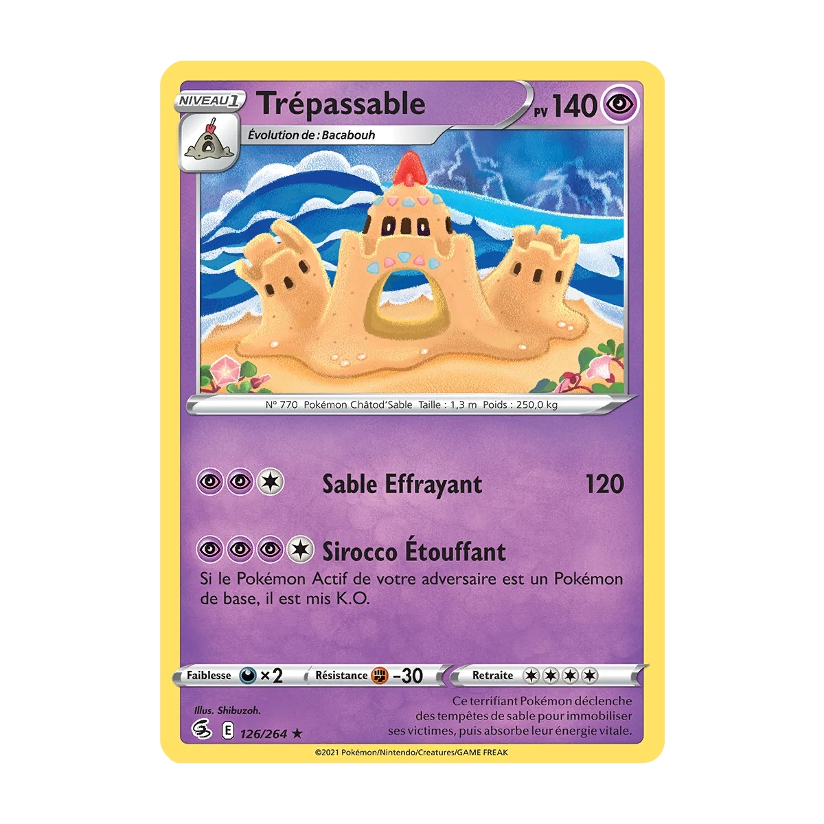 Trépassable 126/264 : Joyau Rare (Brillante) de l'extension Pokémon Poing de Fusion