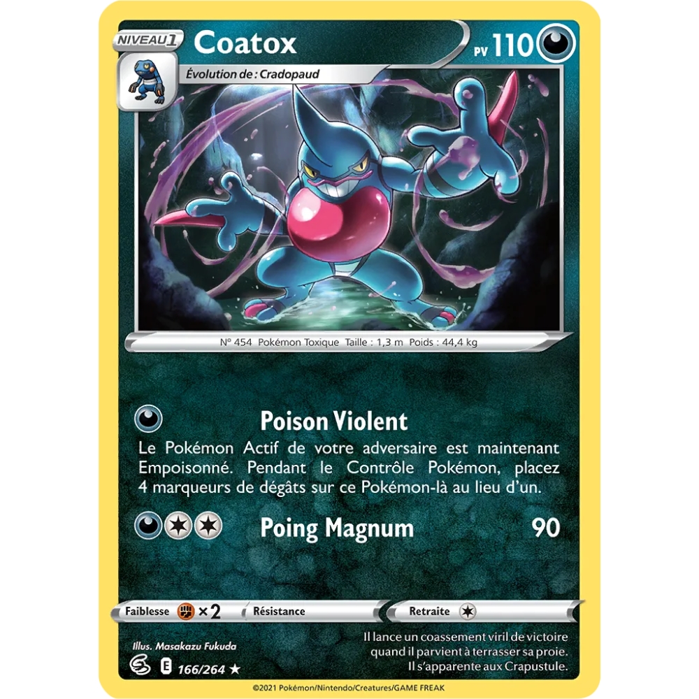 Découvrez Coatox, carte Rare (Brillante) de la série Poing de Fusion