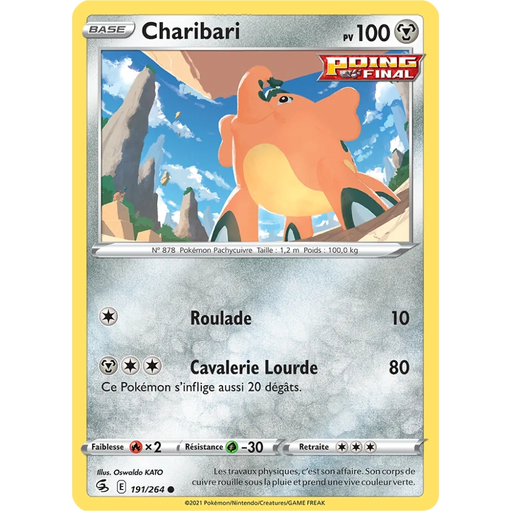 Carte Charibari - Commune (Brillante) de Pokémon Poing de Fusion 191/264