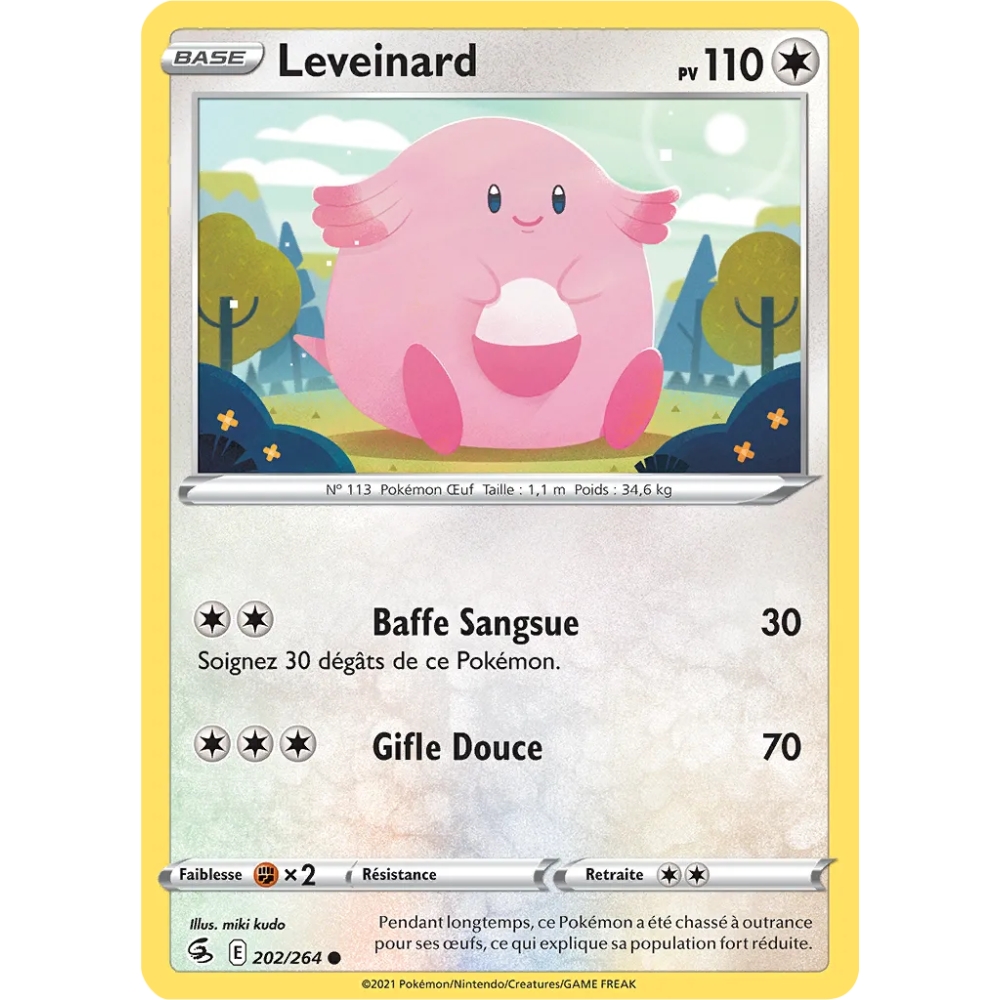 Carte Leveinard - Commune (Brillante) de Pokémon Poing de Fusion 202/264