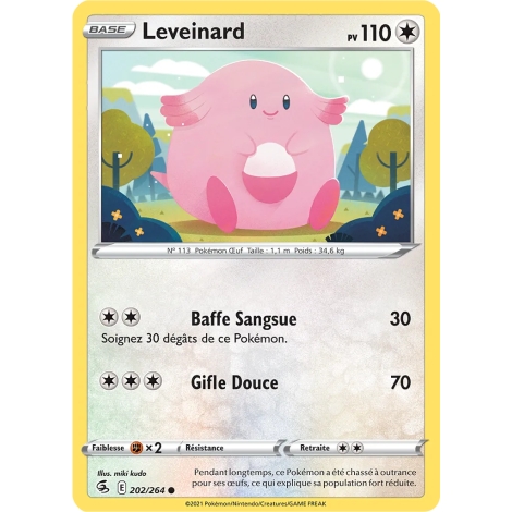 Carte Leveinard - Commune (Brillante) de Pokémon Poing de Fusion 202/264