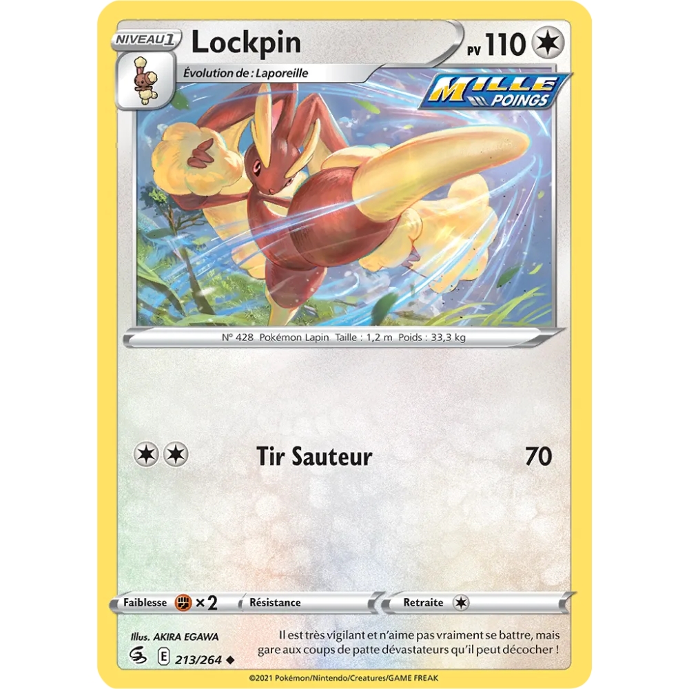 Lockpin 213/264 : Joyau Peu commune (Brillante) de l'extension Pokémon Poing de Fusion