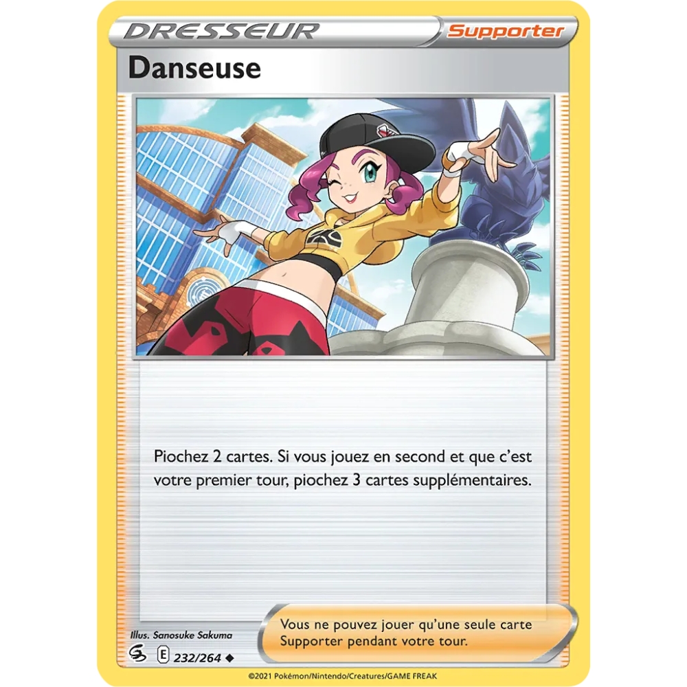 Danseuse 232/264 Brillante de l'extension Pokémon Poing de Fusion