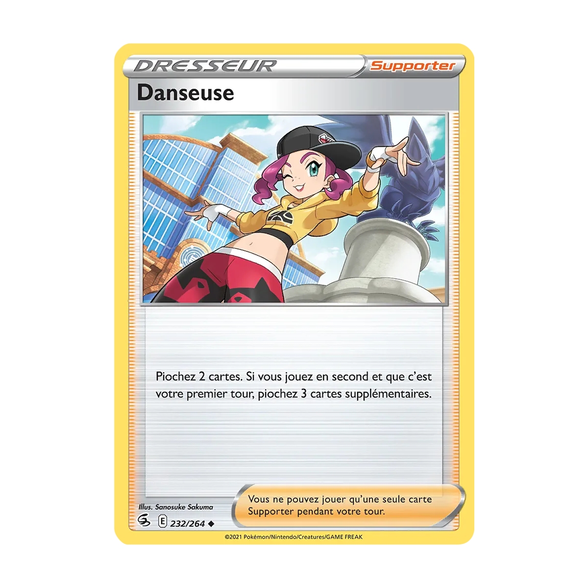 Danseuse 232/264 Brillante de l'extension Pokémon Poing de Fusion