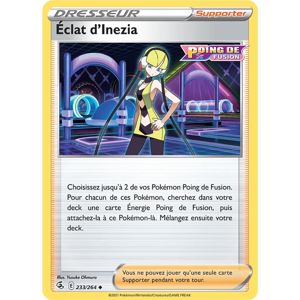 Éclat d'Inezia 233/264 Brillante extension Pokémon Poing de Fusion