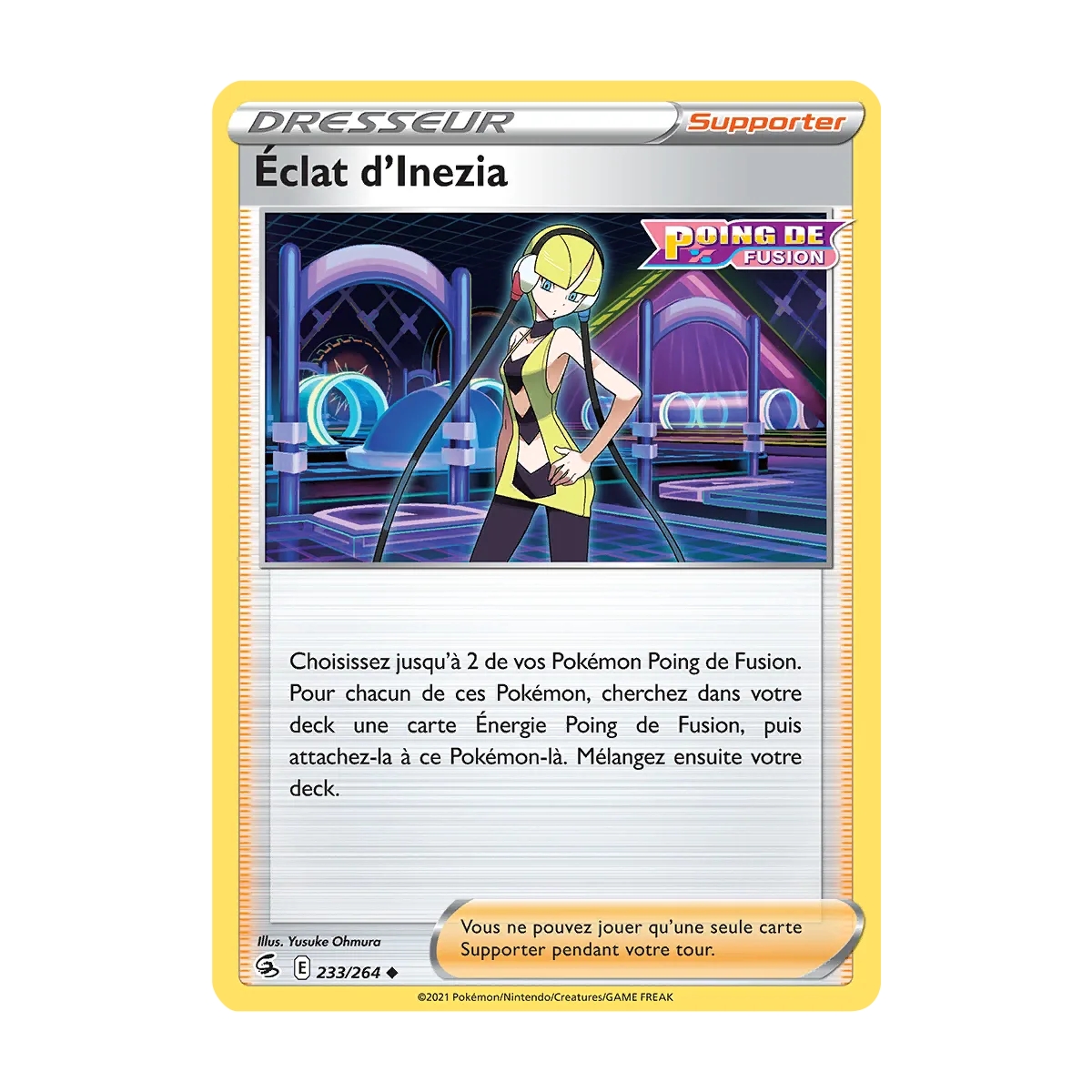 Éclat d'Inezia 233/264 Brillante extension Pokémon Poing de Fusion