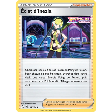 Éclat d'Inezia 233/264 Brillante extension Pokémon Poing de Fusion