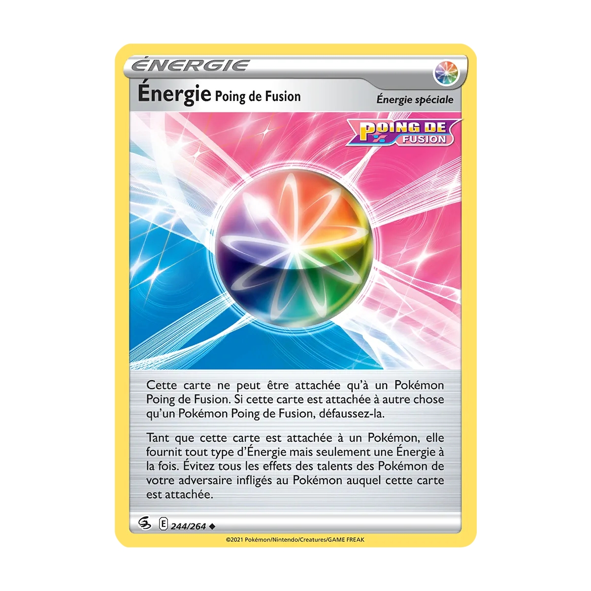 Carte Énergie Poing de Fusion  Pokémon Poing de Fusion 244/264