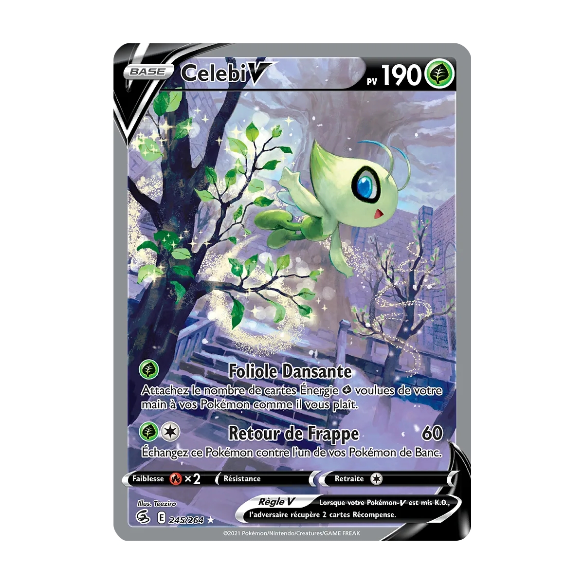 Carte Celebi - Ultra rare de Pokémon Poing de Fusion 245/264