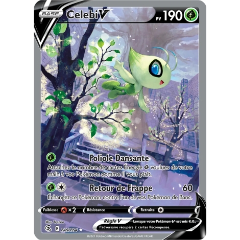 Carte Celebi - Ultra rare de Pokémon Poing de Fusion 245/264