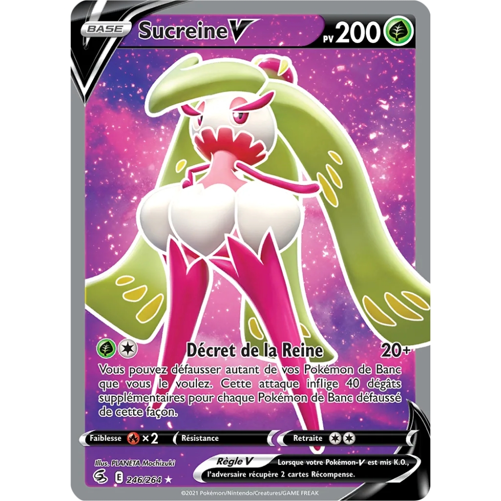 Carte Sucreine - Ultra rare de Pokémon Poing de Fusion 246/264