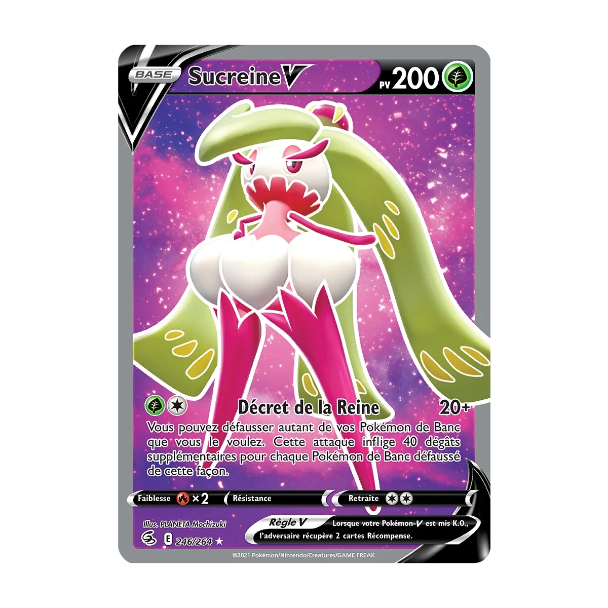 Carte Sucreine - Ultra rare de Pokémon Poing de Fusion 246/264