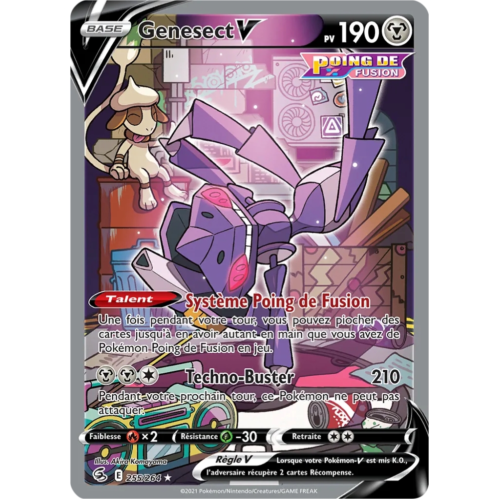 Découvrez Genesect, carte Ultra rare de la série Poing de Fusion