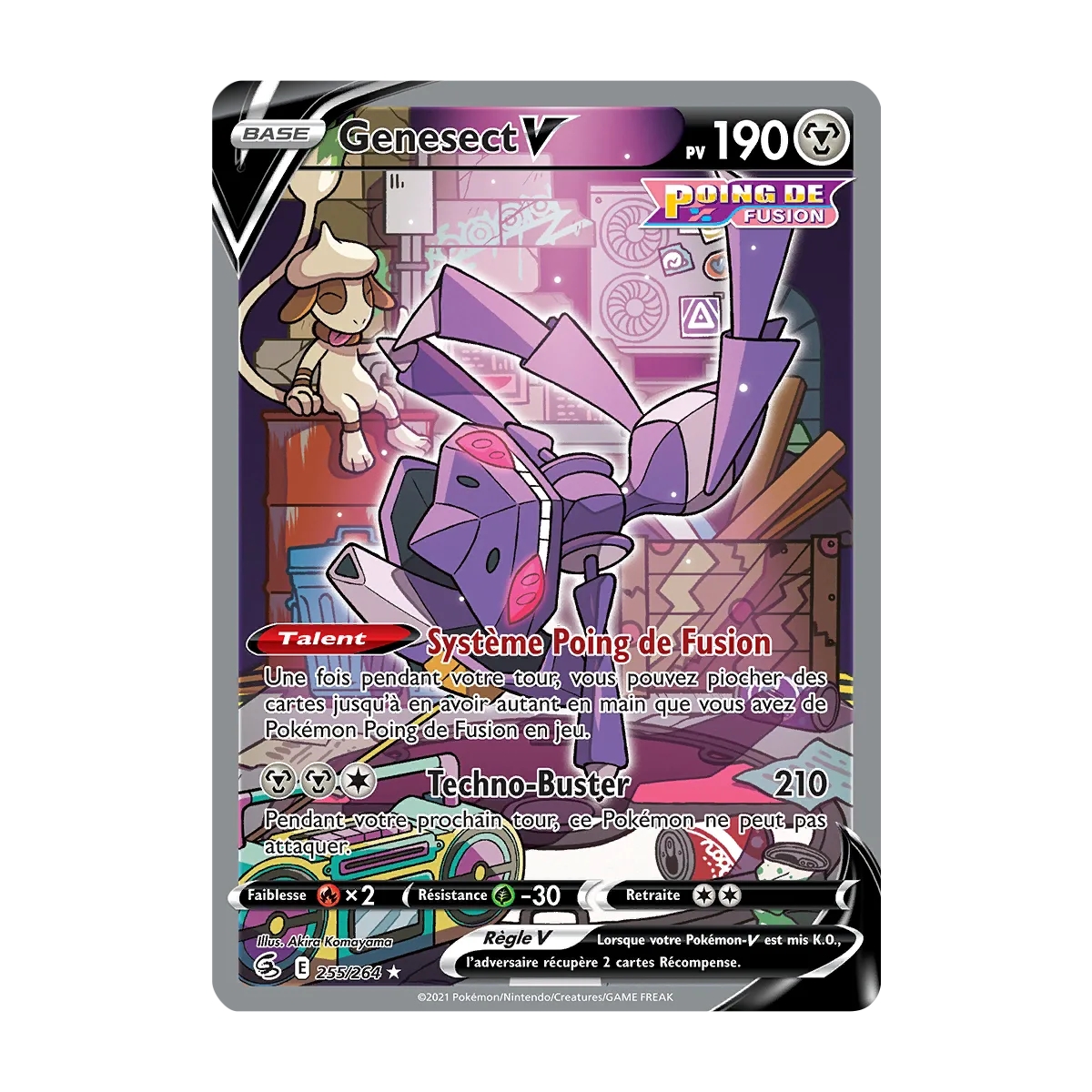 Découvrez Genesect, carte Ultra rare de la série Poing de Fusion