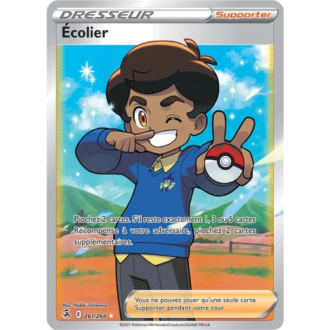 Écolier 261/264 : Joyau Ultra rare de l'extension Pokémon Poing de Fusion