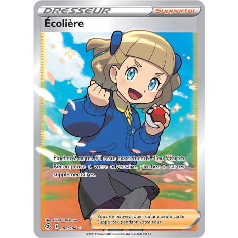 Écolière 262/264 : Joyau Ultra rare de l'extension Pokémon Poing de Fusion