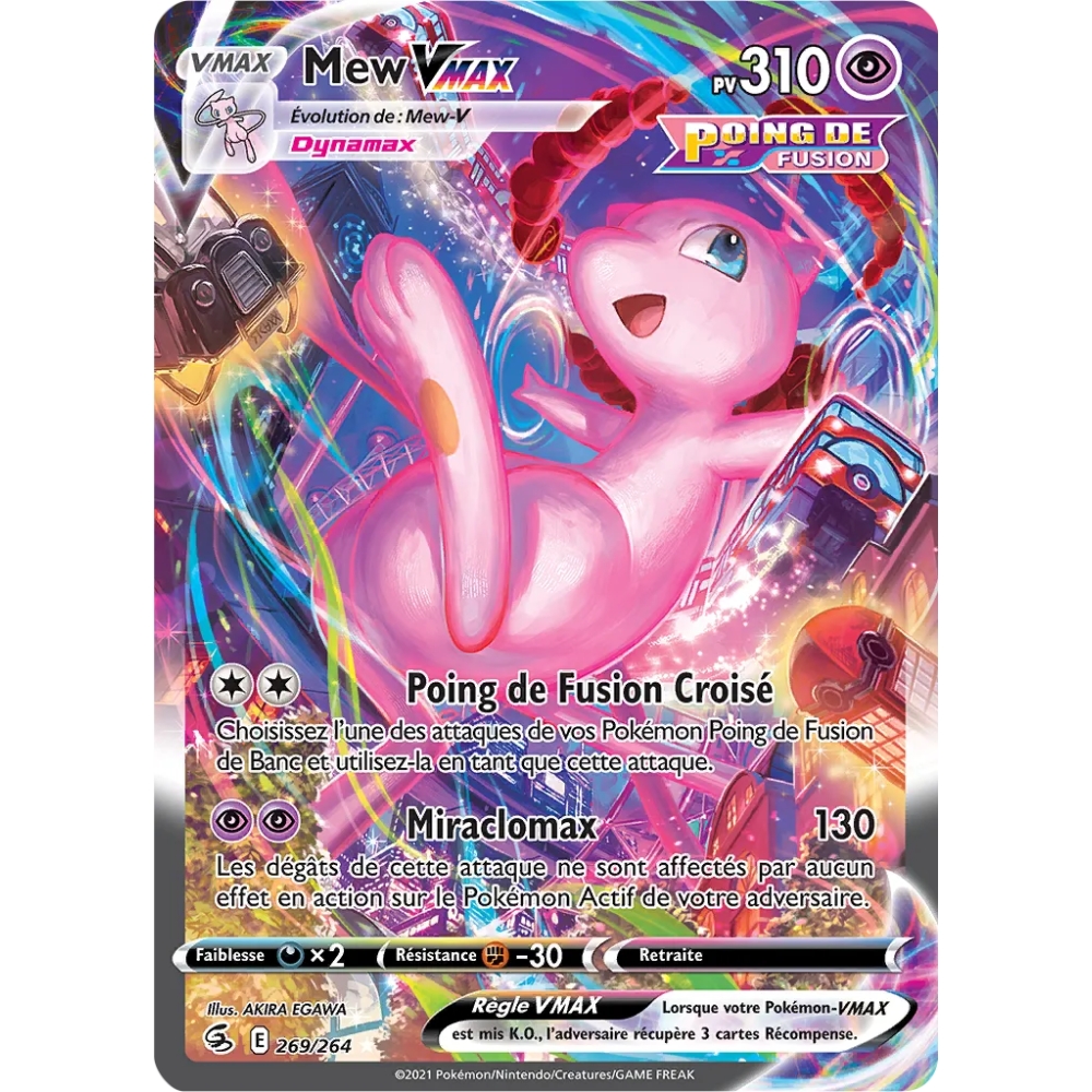 Mew 269/264 : Joyau Secrète rare de l'extension Pokémon Poing de Fusion