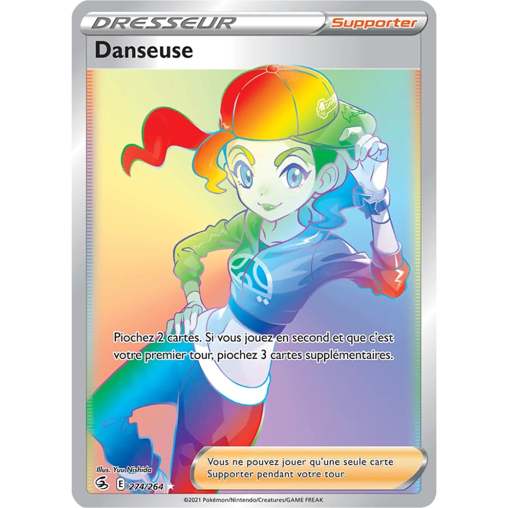 Découvrez Danseuse, carte Arc-en-ciel rare de la série Poing de Fusion