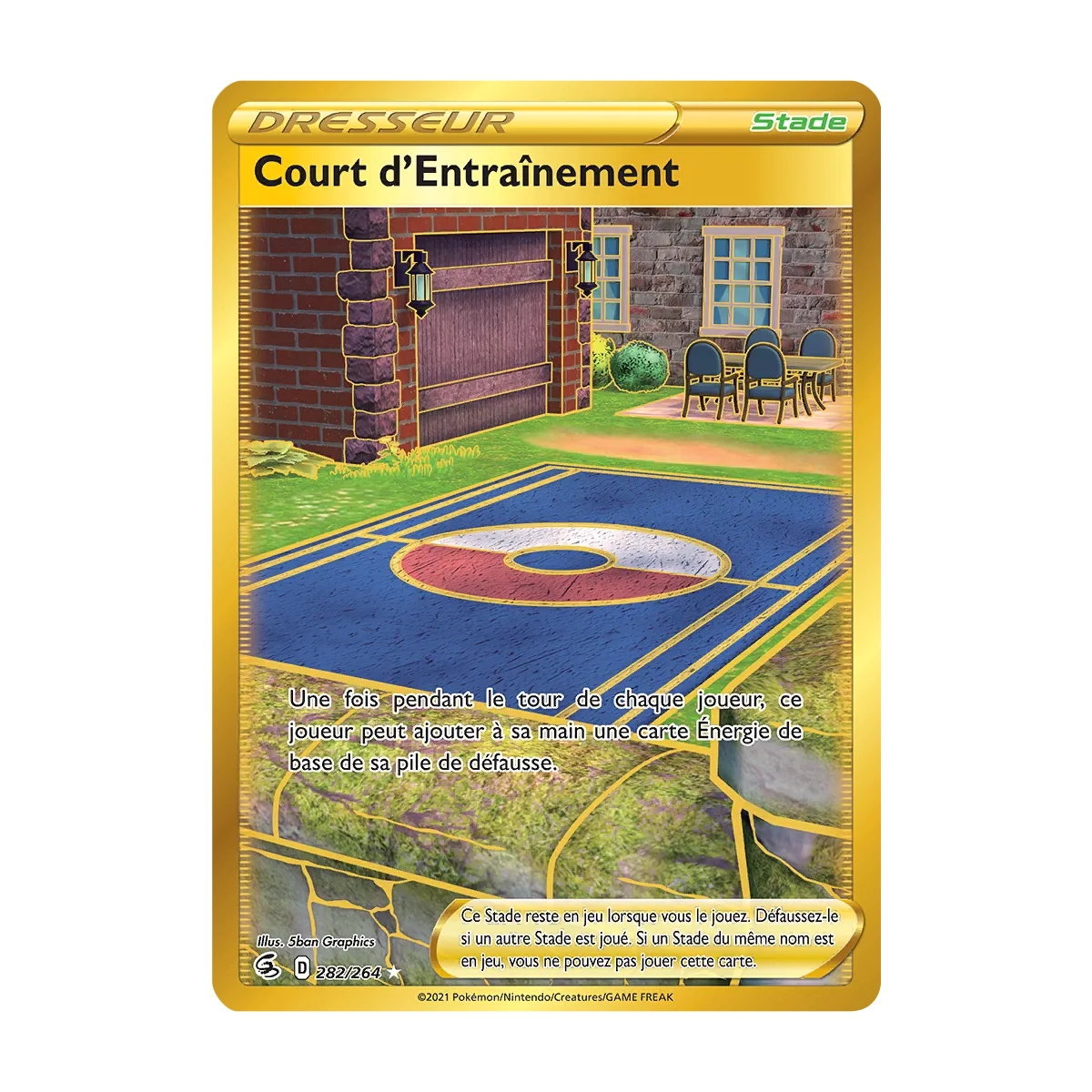 Court d'Entraînement 282/264 : Joyau Secrète rare de l'extension Pokémon Poing de Fusion