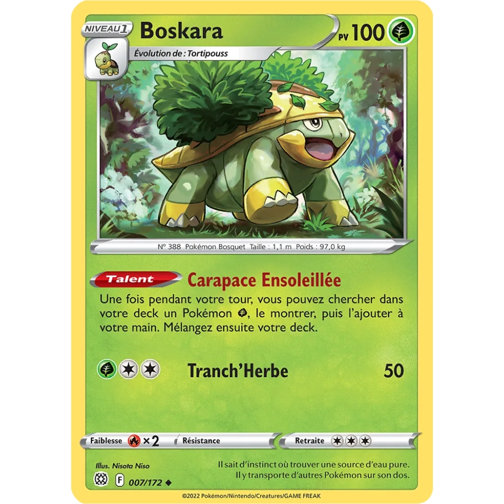 Boskara 007/172 : Joyau Peu commune (Brillante) de l'extension Pokémon Stars Étincelantes