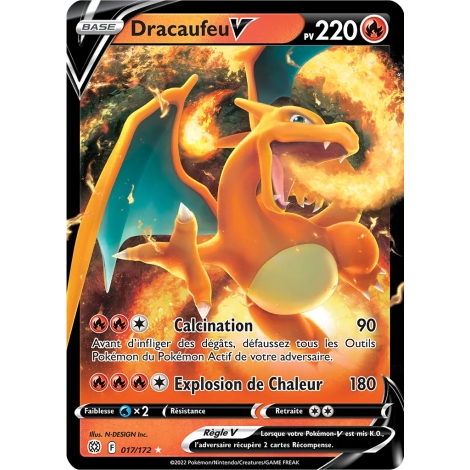 Dracaufeu 017/172 : Joyau Holographique rare V de l'extension Pokémon Stars Étincelantes