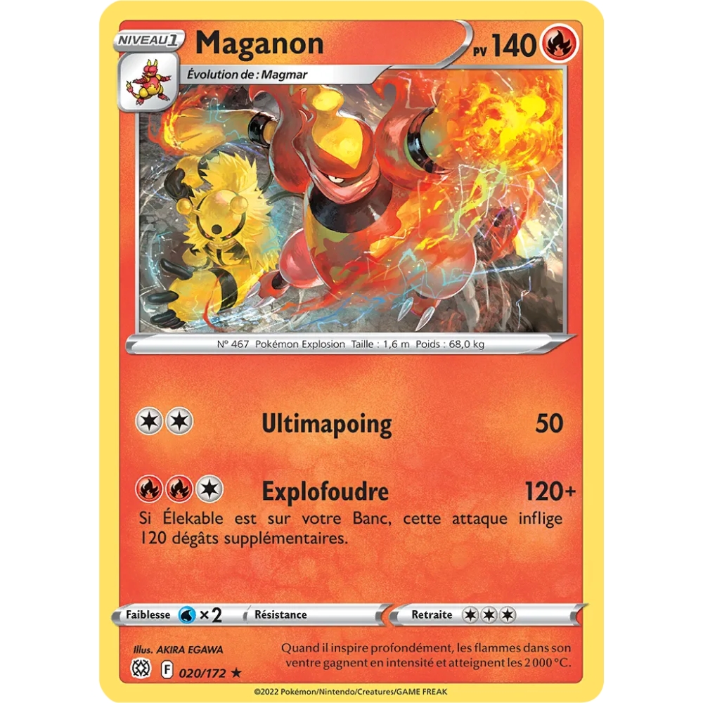 Maganon 020/172 : Joyau Rare (Brillante) de l'extension Pokémon Stars Étincelantes