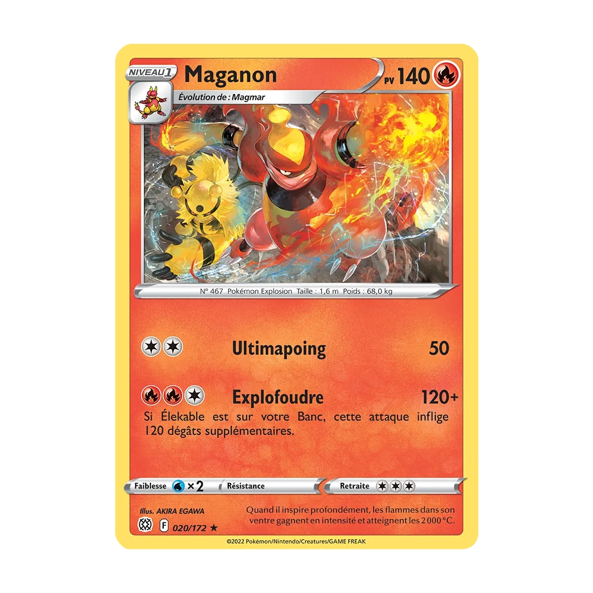 Maganon 020/172 : Joyau Rare (Brillante) de l'extension Pokémon Stars Étincelantes