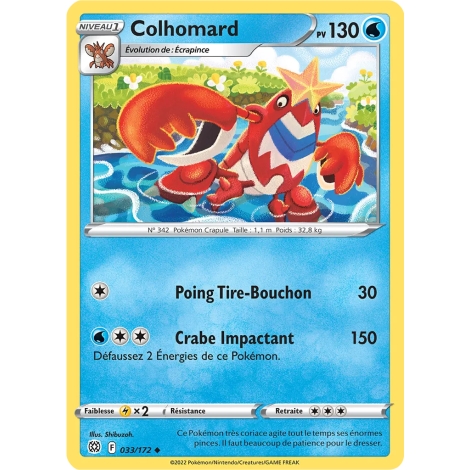 Colhomard 033/172 : Joyau Peu commune (Brillante) de l'extension Pokémon Stars Étincelantes