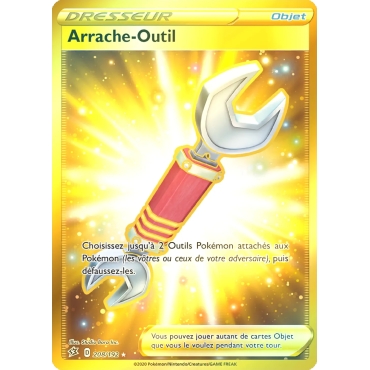 Carte Arrache-Outil - Secrète rare de Pokémon Épée et Bouclier Clash des Rebelles 208/192