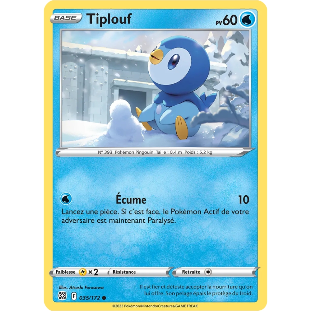 Tiplouf 035/172 : Joyau Commune (Brillante) de l'extension Pokémon Stars Étincelantes