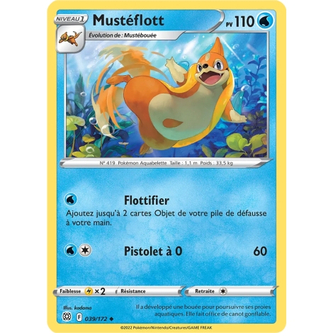 Carte Mustéflott - Peu commune (Brillante) de Pokémon Stars Étincelantes 039/172