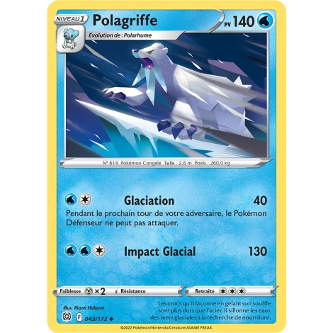 Carte Polagriffe - Peu commune (Brillante) de Pokémon Stars Étincelantes 043/172