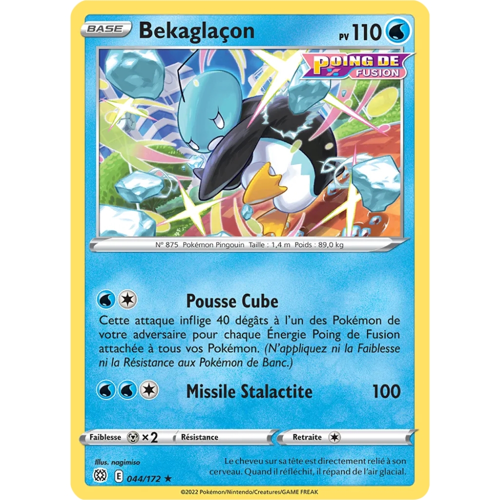 Bekaglaçon 044/172 : Joyau Rare (Brillante) de l'extension Pokémon Stars Étincelantes