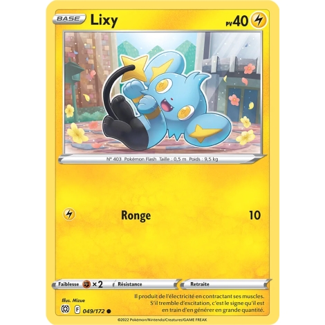 Carte Lixy - Commune (Brillante) de Pokémon Stars Étincelantes 049/172