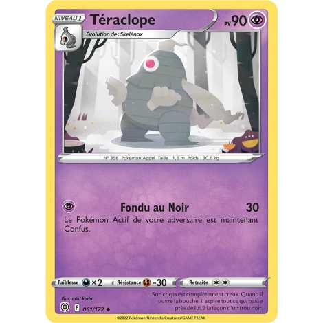 Téraclope 061/172 : Joyau Peu commune (Brillante) de l'extension Pokémon Stars Étincelantes