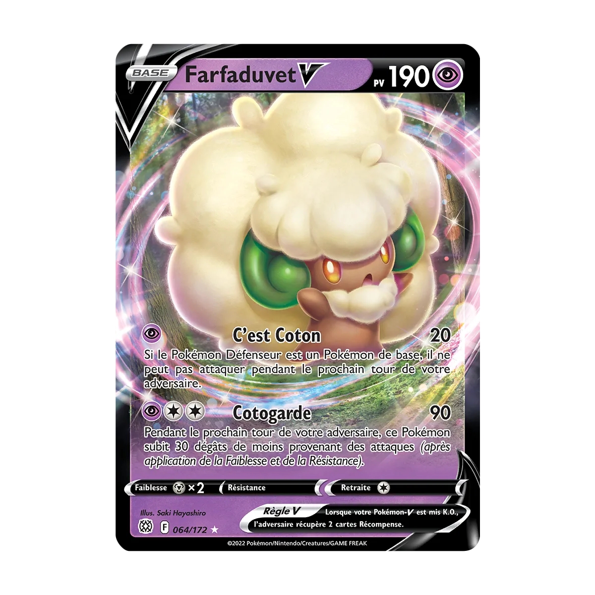 Farfaduvet 064/172 : Joyau Holographique rare V de l'extension Pokémon Stars Étincelantes