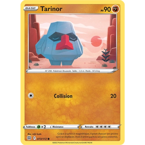 Carte Tarinor - Commune (Brillante) de Pokémon Stars Étincelantes 073/172