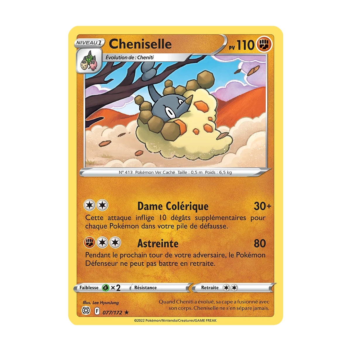 Cheniselle 077/172 : Joyau Rare (Brillante) de l'extension Pokémon Stars Étincelantes