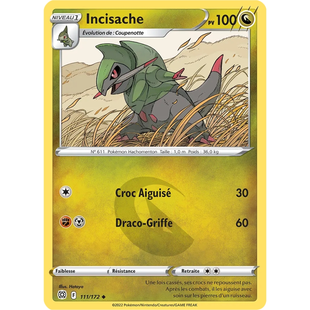 Incisache 111/172 : Joyau Peu commune (Brillante) de l'extension Pokémon Stars Étincelantes