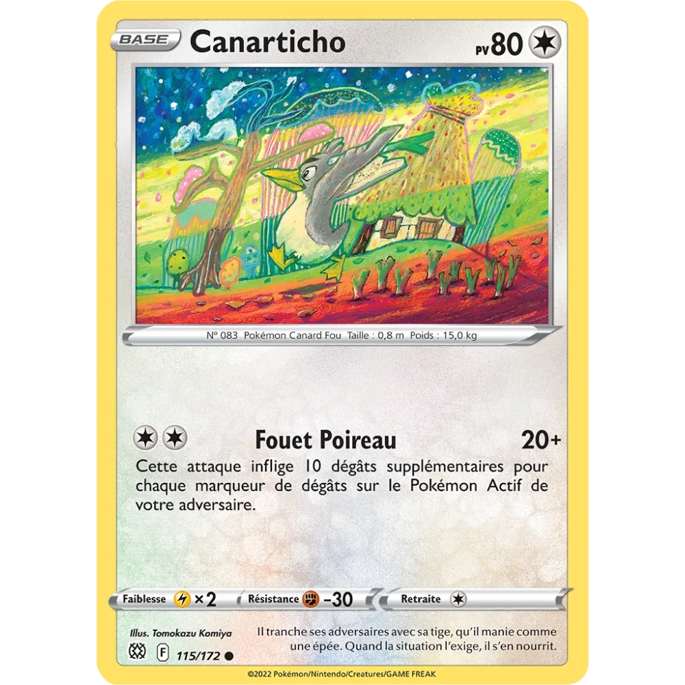 Canarticho  Commune (Brillante) de Pokémon Stars Étincelantes 115/172