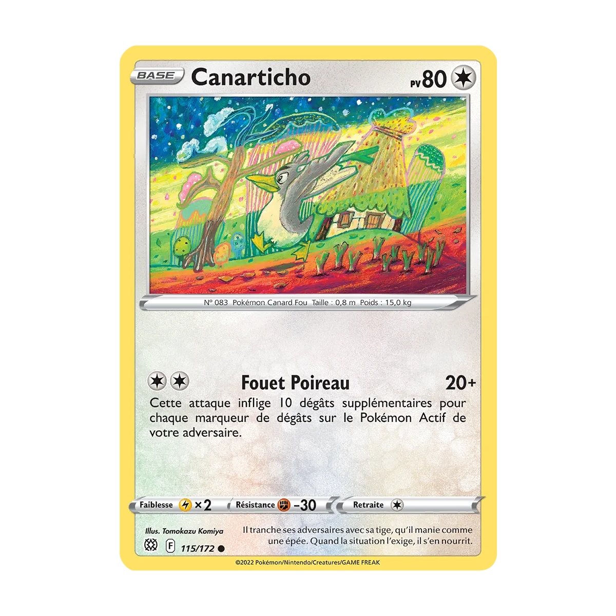 Canarticho  Commune (Brillante) de Pokémon Stars Étincelantes 115/172