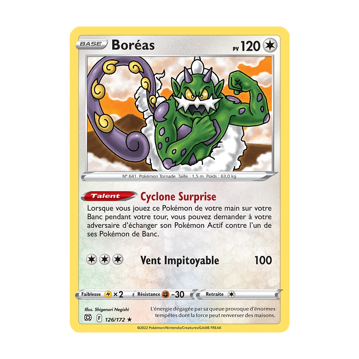 Boréas 126/172 : Joyau Rare (Brillante) de l'extension Pokémon Stars Étincelantes