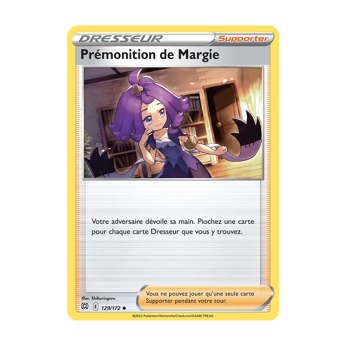 Prémonition de Margie 129/172 : Joyau Peu commune (Brillante) de l'extension Pokémon Stars Étincelantes